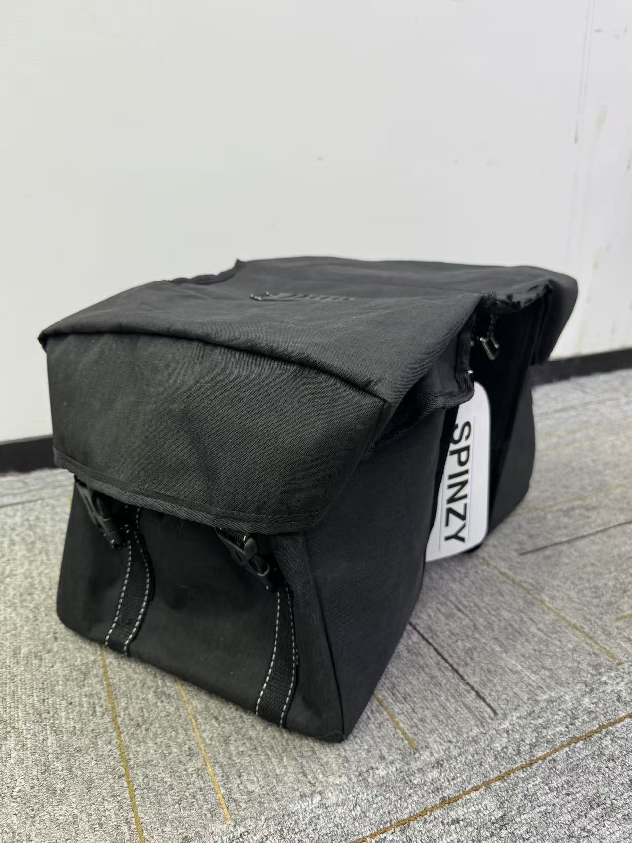 SPINZY Bike Panniers Bag – Large Capacity Saddlebags Adapted for Bicycles, Pannier Bags for Bicycles, Rear Rack Ebike Saddle Bags, Bike Rack Bag, Black - Image 5