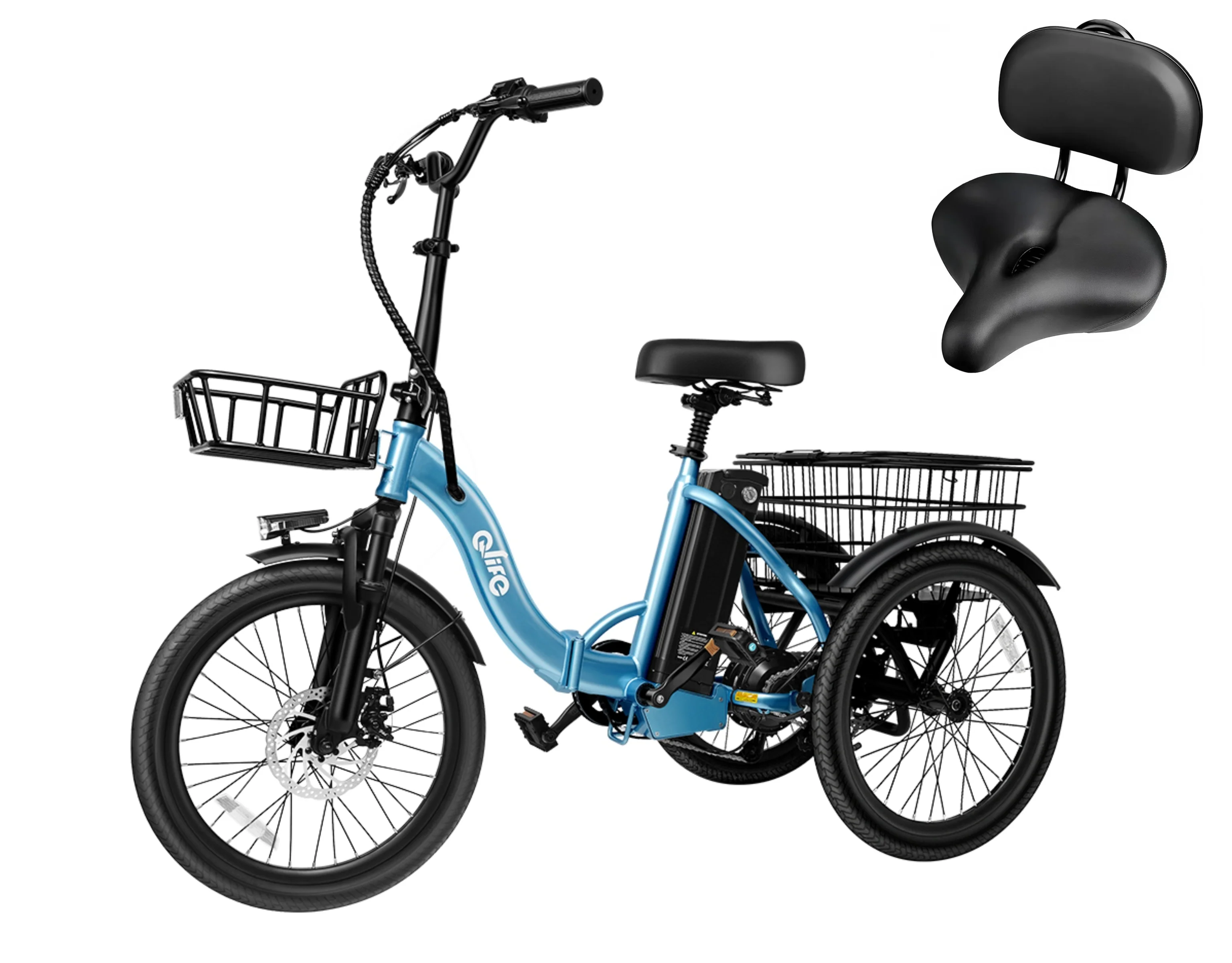 Triker Folding 3 Wheels Electric Bike - Image 25