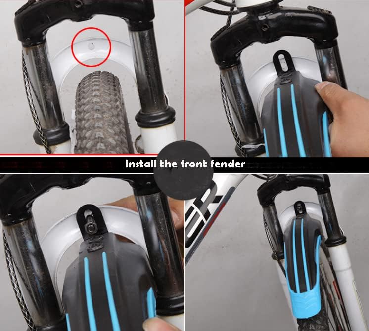 XYLORIDER Adjustable Road Mountain Bike Bicycle Cycling Tire Front/Rear Mud Guards Mudguard Fenders Set - Image 3